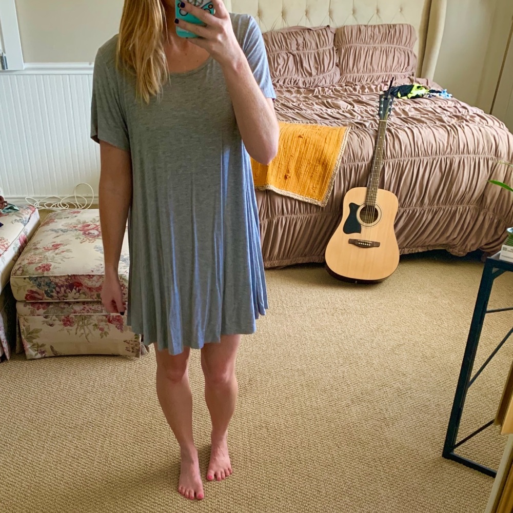 Gray Swing Dress